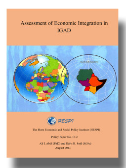 Assessment of Economic Integration in IGAD