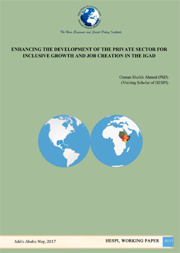 Enhancing the Development of the Private Sector for Inclusive Growth and Job Creation in the IGAD